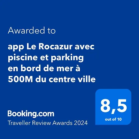 App Le Rocazur Avec Piscine Et Parking En Bord De A 500m Du Centre * Ментона